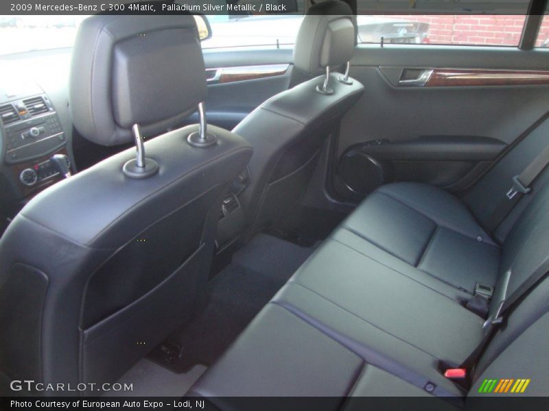 Palladium Silver Metallic / Black 2009 Mercedes-Benz C 300 4Matic
