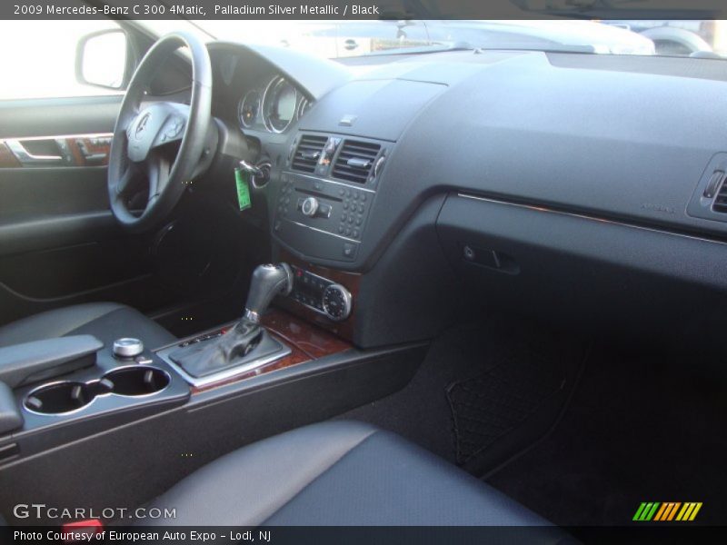 Palladium Silver Metallic / Black 2009 Mercedes-Benz C 300 4Matic