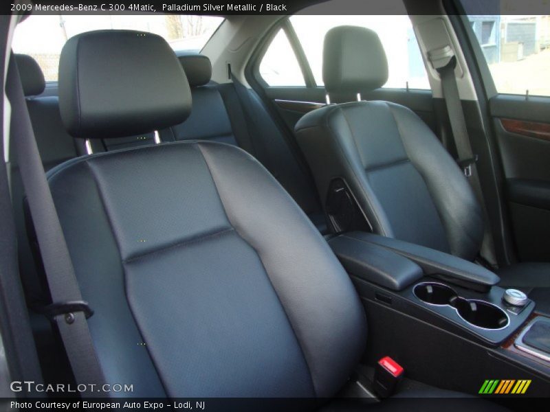 Palladium Silver Metallic / Black 2009 Mercedes-Benz C 300 4Matic