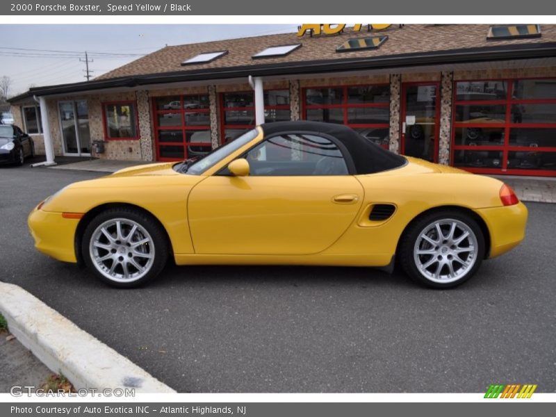 Speed Yellow / Black 2000 Porsche Boxster