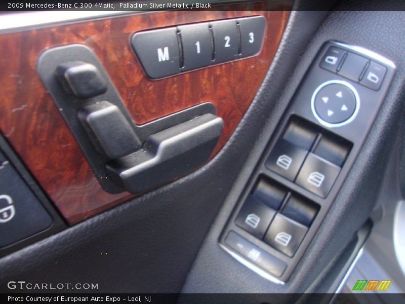 Palladium Silver Metallic / Black 2009 Mercedes-Benz C 300 4Matic