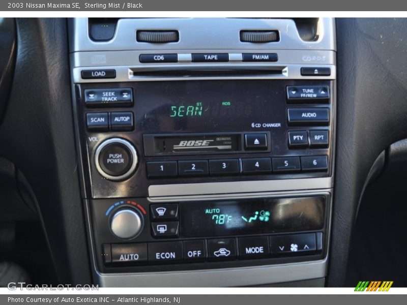 Sterling Mist / Black 2003 Nissan Maxima SE