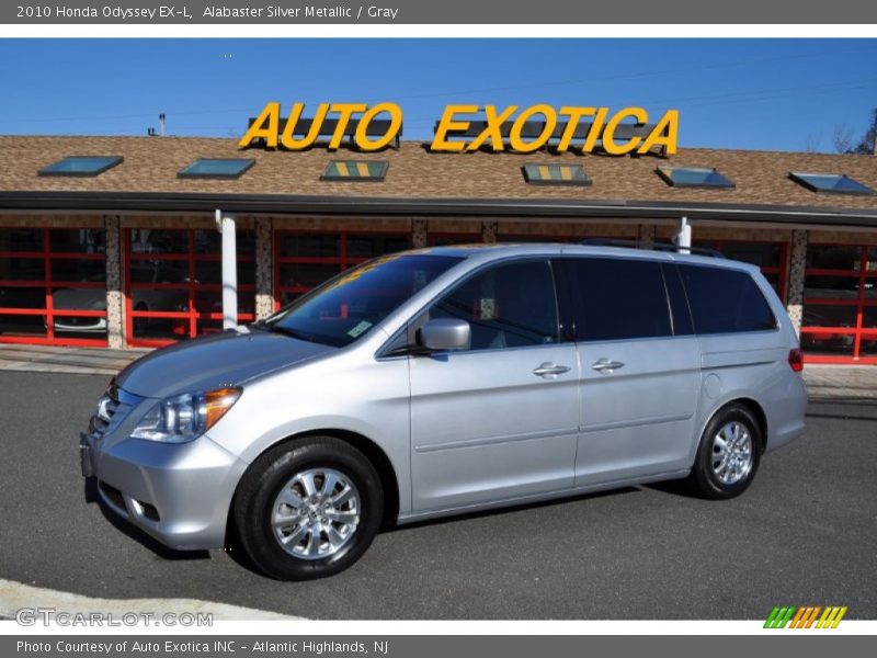 Alabaster Silver Metallic / Gray 2010 Honda Odyssey EX-L