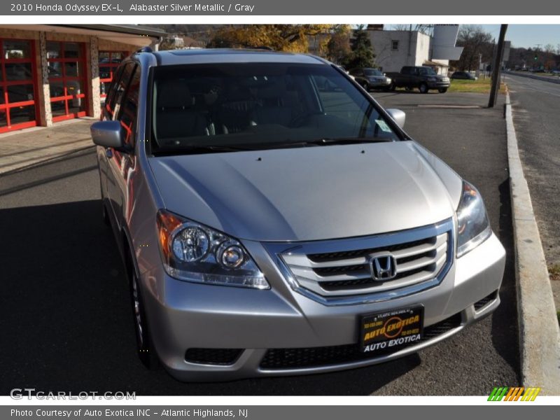Alabaster Silver Metallic / Gray 2010 Honda Odyssey EX-L