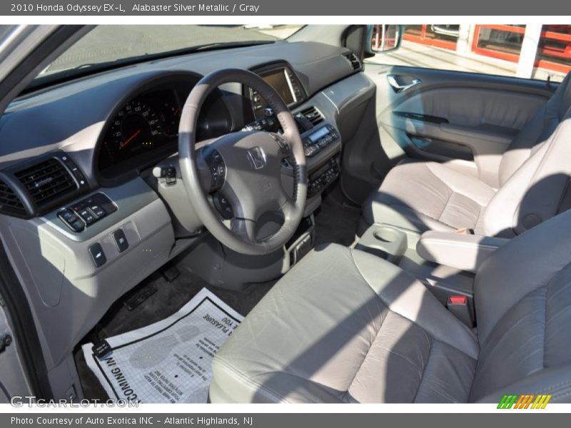 Alabaster Silver Metallic / Gray 2010 Honda Odyssey EX-L