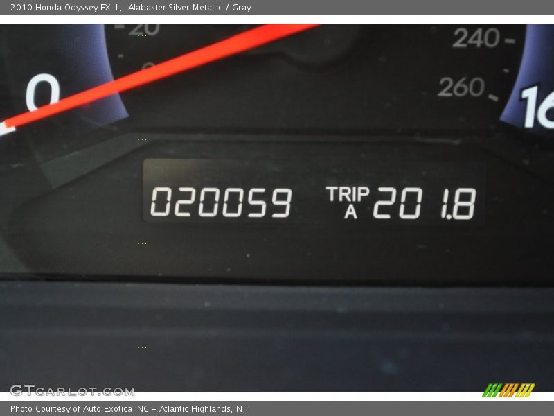 Alabaster Silver Metallic / Gray 2010 Honda Odyssey EX-L
