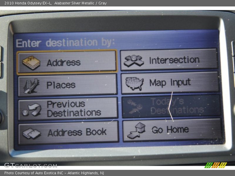 Alabaster Silver Metallic / Gray 2010 Honda Odyssey EX-L
