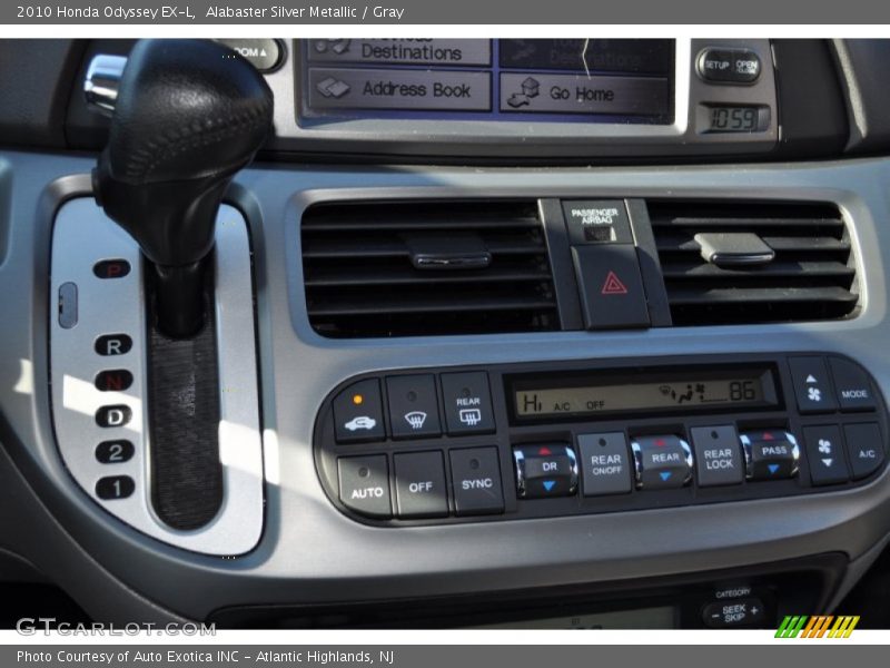 Alabaster Silver Metallic / Gray 2010 Honda Odyssey EX-L