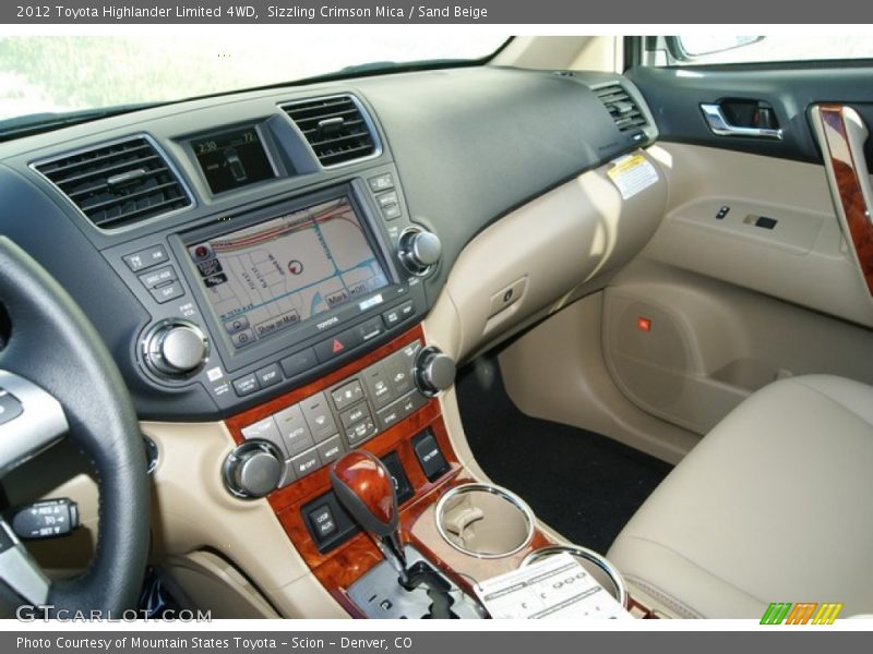 Sizzling Crimson Mica / Sand Beige 2012 Toyota Highlander Limited 4WD