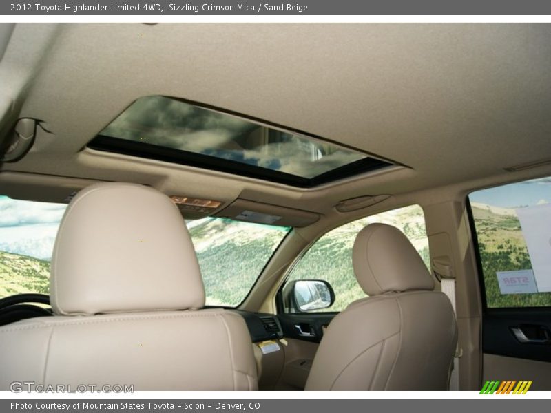 Sizzling Crimson Mica / Sand Beige 2012 Toyota Highlander Limited 4WD