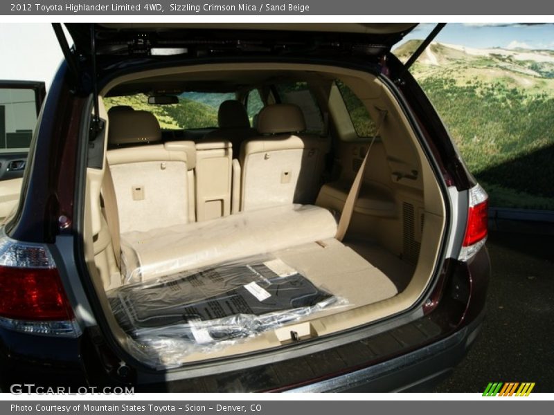 Sizzling Crimson Mica / Sand Beige 2012 Toyota Highlander Limited 4WD