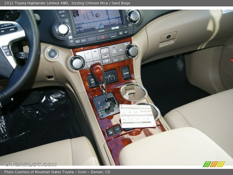 Sizzling Crimson Mica / Sand Beige 2012 Toyota Highlander Limited 4WD