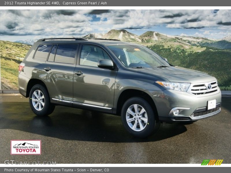 Cypress Green Pearl / Ash 2012 Toyota Highlander SE 4WD