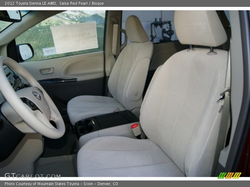 Salsa Red Pearl / Bisque 2012 Toyota Sienna LE AWD