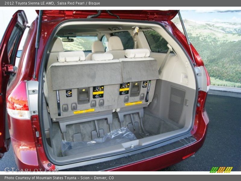 Salsa Red Pearl / Bisque 2012 Toyota Sienna LE AWD