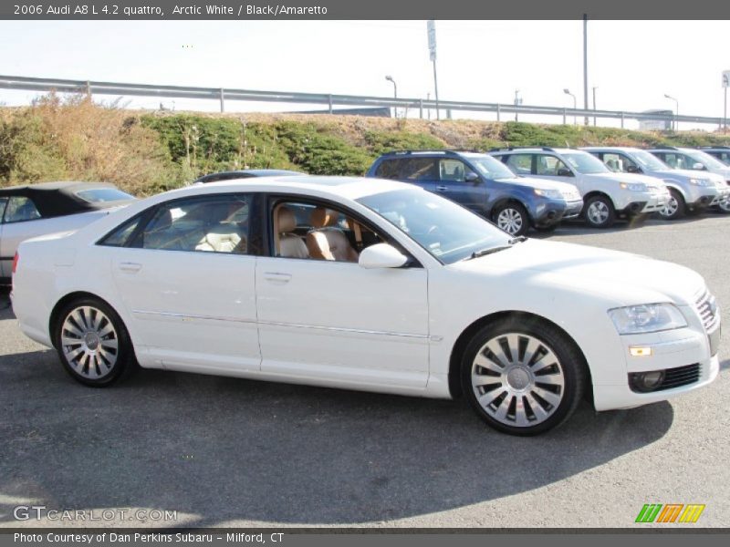 Arctic White / Black/Amaretto 2006 Audi A8 L 4.2 quattro
