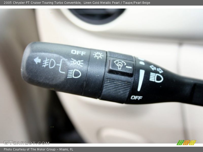 Controls of 2005 PT Cruiser Touring Turbo Convertible