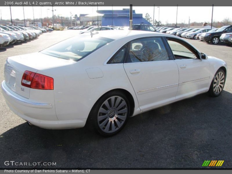 Arctic White / Black/Amaretto 2006 Audi A8 L 4.2 quattro