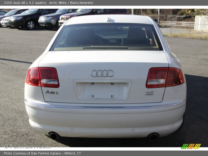 Arctic White / Black/Amaretto 2006 Audi A8 L 4.2 quattro