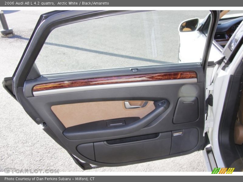 Arctic White / Black/Amaretto 2006 Audi A8 L 4.2 quattro