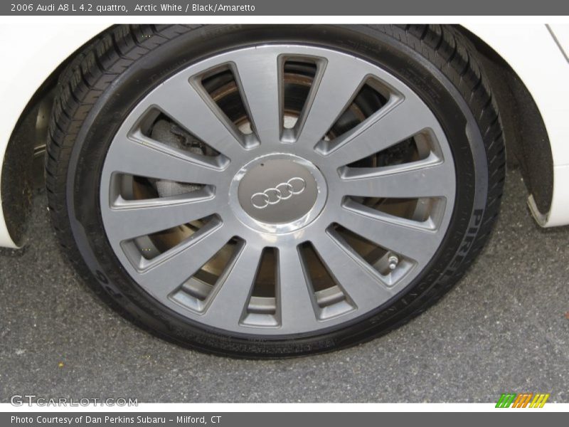 Arctic White / Black/Amaretto 2006 Audi A8 L 4.2 quattro