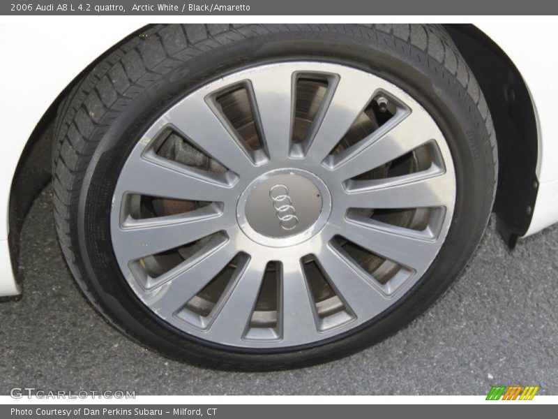 Arctic White / Black/Amaretto 2006 Audi A8 L 4.2 quattro