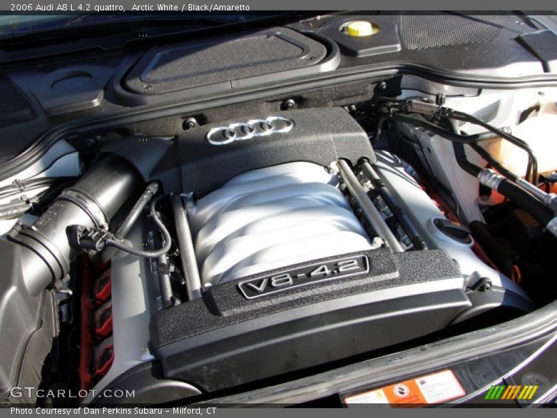 Arctic White / Black/Amaretto 2006 Audi A8 L 4.2 quattro