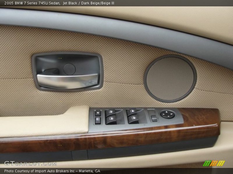 Jet Black / Dark Beige/Beige III 2005 BMW 7 Series 745Li Sedan