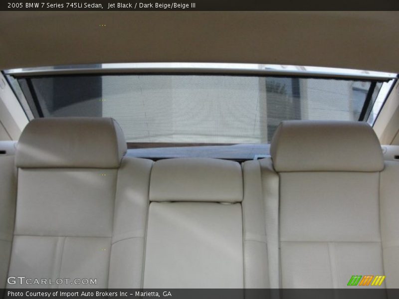 Jet Black / Dark Beige/Beige III 2005 BMW 7 Series 745Li Sedan
