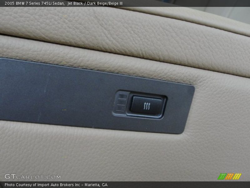 Jet Black / Dark Beige/Beige III 2005 BMW 7 Series 745Li Sedan