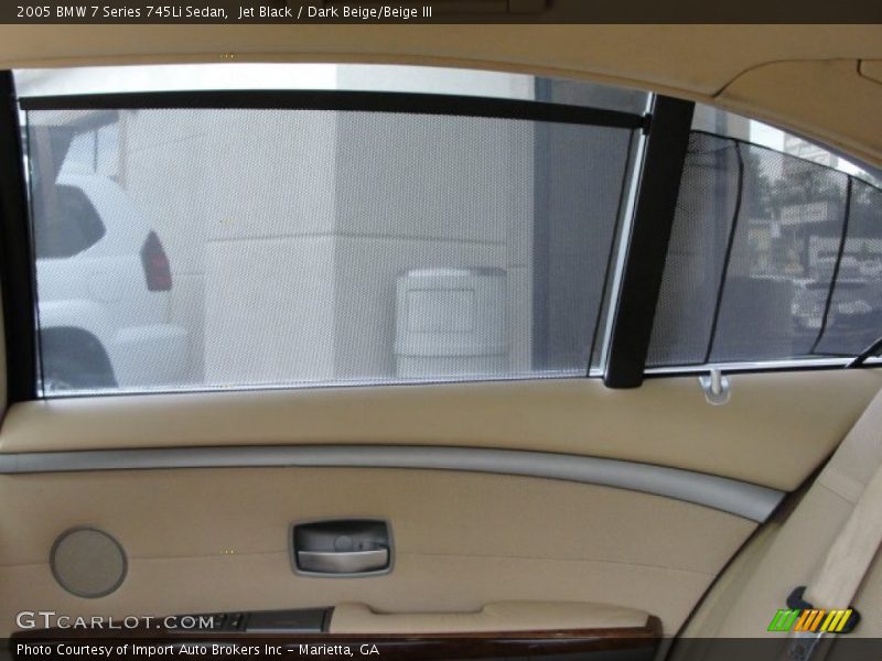 Jet Black / Dark Beige/Beige III 2005 BMW 7 Series 745Li Sedan