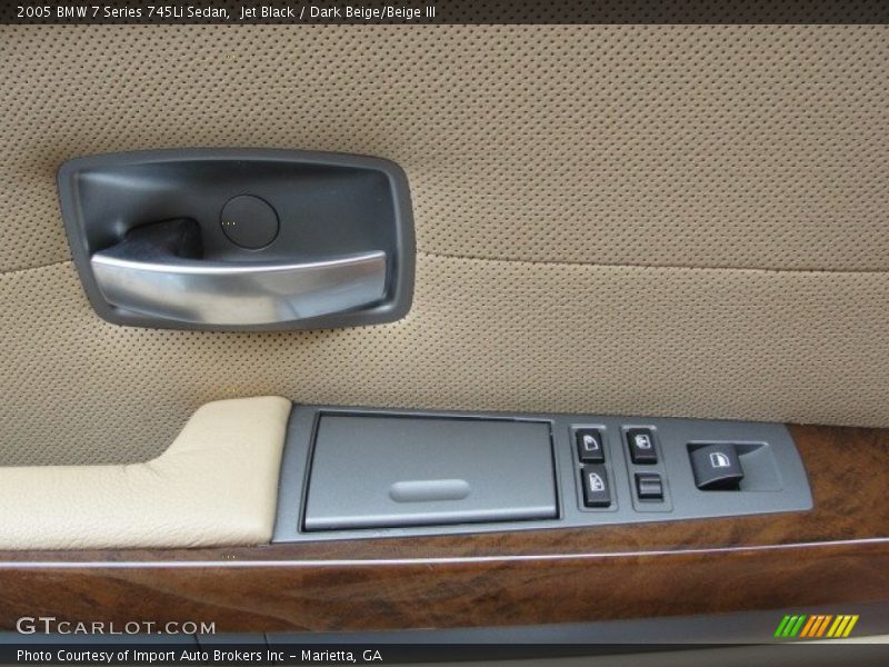 Jet Black / Dark Beige/Beige III 2005 BMW 7 Series 745Li Sedan