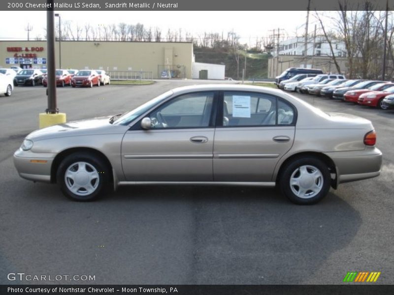 Sandrift Metallic / Neutral 2000 Chevrolet Malibu LS Sedan