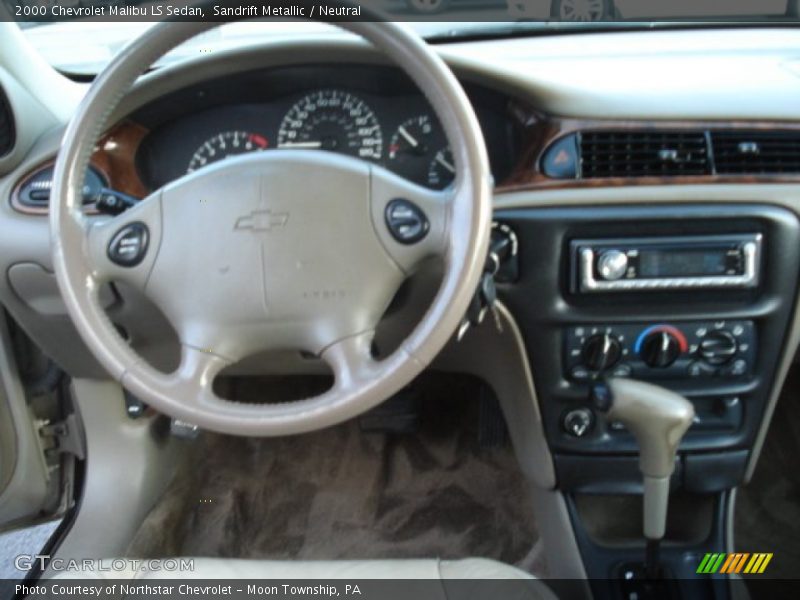 Sandrift Metallic / Neutral 2000 Chevrolet Malibu LS Sedan
