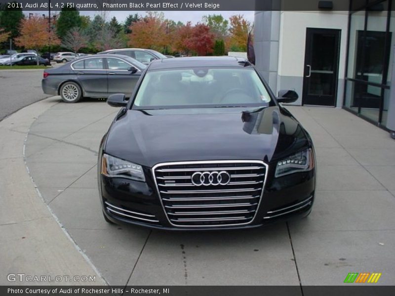  2011 A8 L 4.2 FSI quattro Phantom Black Pearl Effect