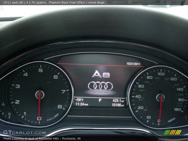  2011 A8 L 4.2 FSI quattro L 4.2 FSI quattro Gauges