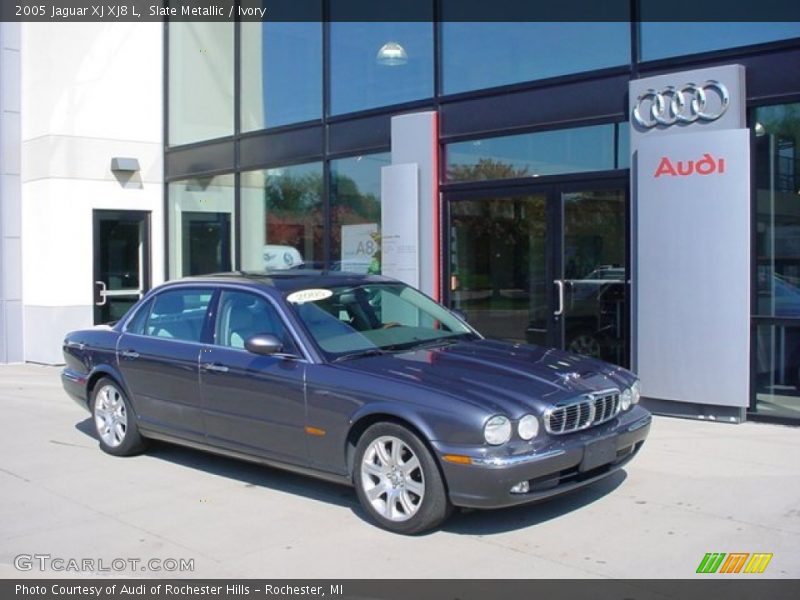 Slate Metallic / Ivory 2005 Jaguar XJ XJ8 L