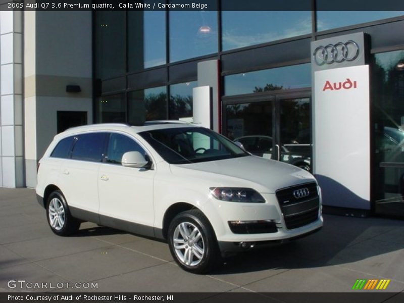 Calla White / Cardamom Beige 2009 Audi Q7 3.6 Premium quattro