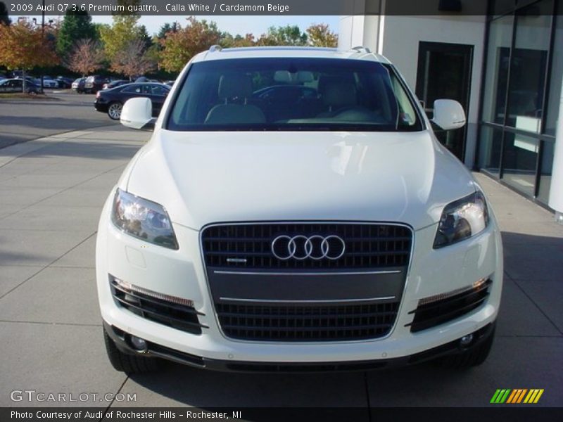 Calla White / Cardamom Beige 2009 Audi Q7 3.6 Premium quattro
