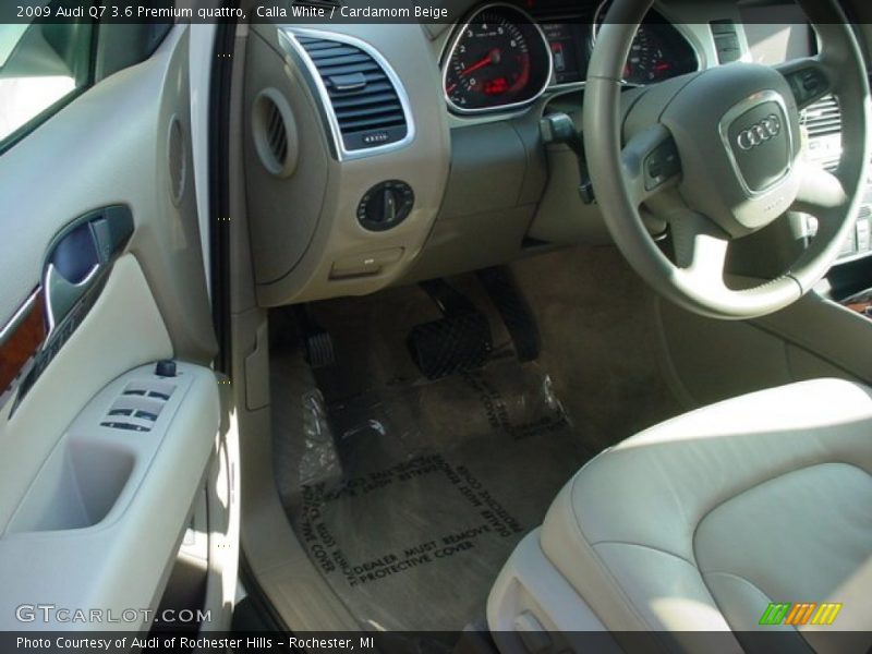 Calla White / Cardamom Beige 2009 Audi Q7 3.6 Premium quattro