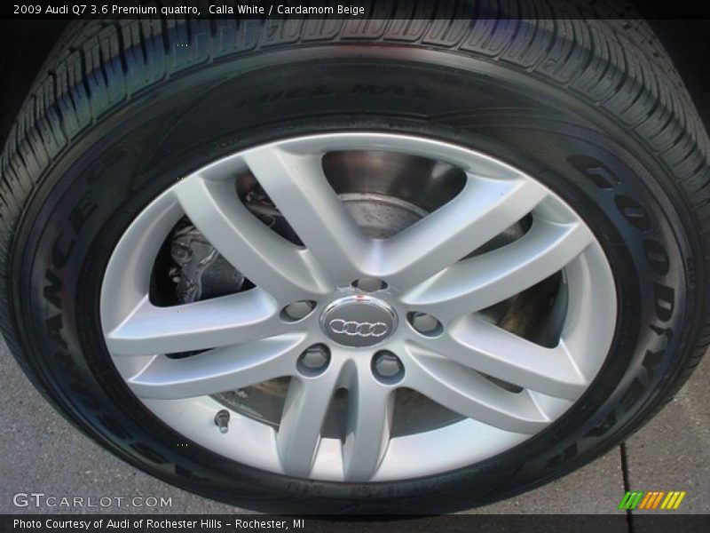 Calla White / Cardamom Beige 2009 Audi Q7 3.6 Premium quattro