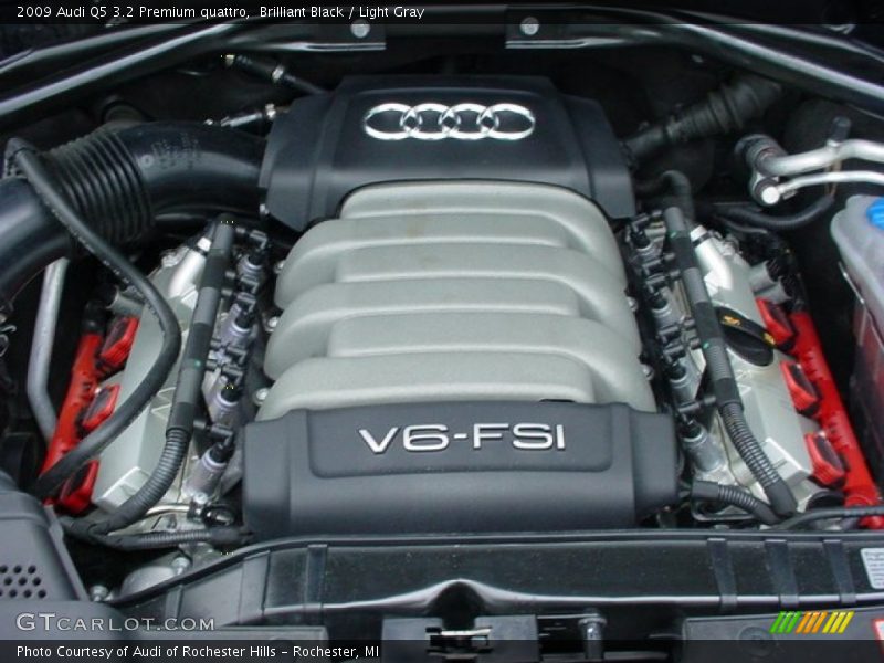 Brilliant Black / Light Gray 2009 Audi Q5 3.2 Premium quattro