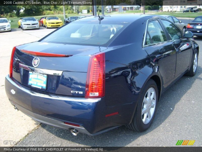 Blue Chip / Light Titanium/Ebony 2008 Cadillac CTS Sedan