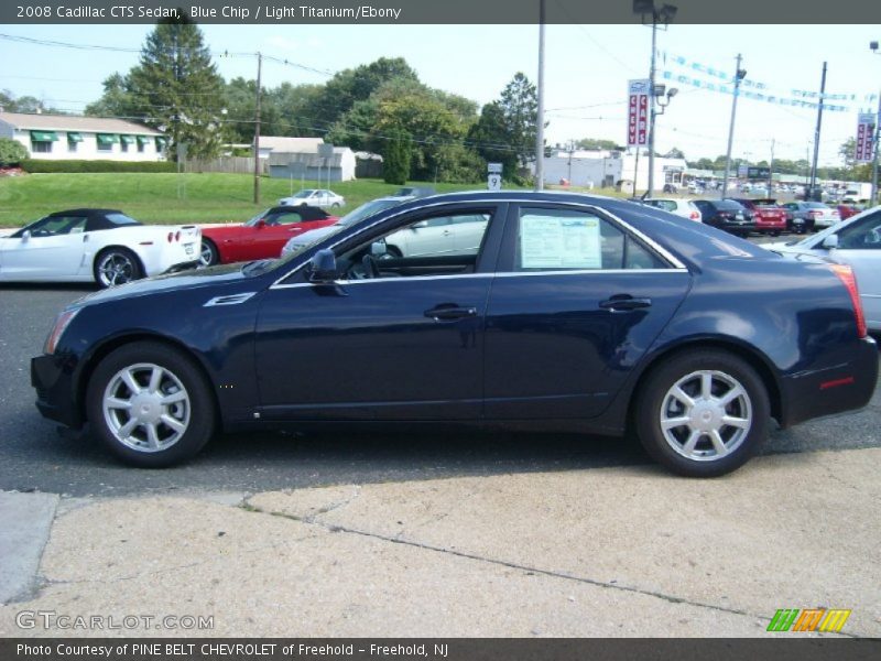 Blue Chip / Light Titanium/Ebony 2008 Cadillac CTS Sedan