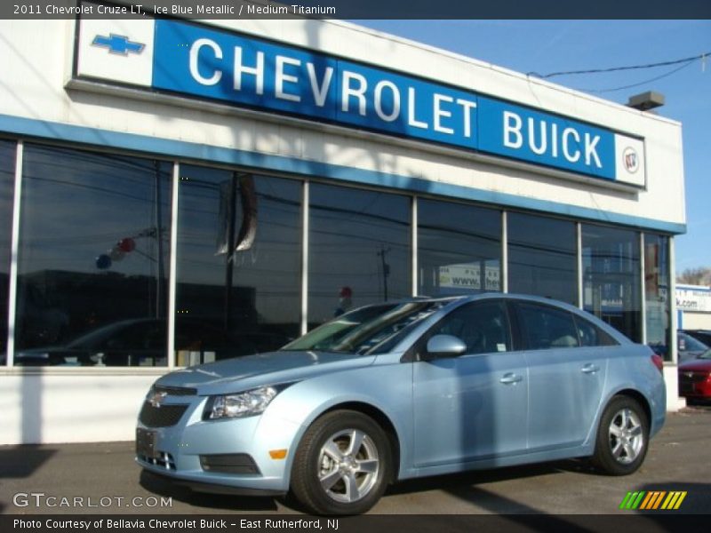 Ice Blue Metallic / Medium Titanium 2011 Chevrolet Cruze LT