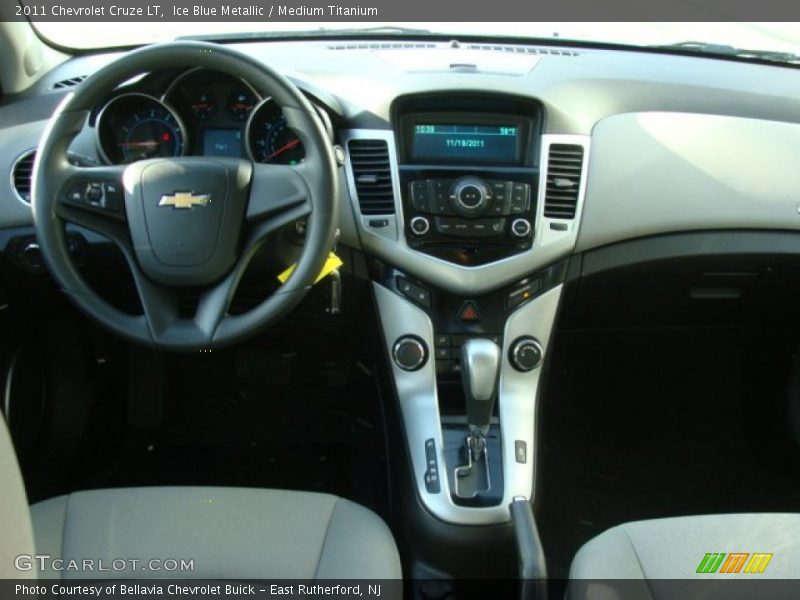 Ice Blue Metallic / Medium Titanium 2011 Chevrolet Cruze LT