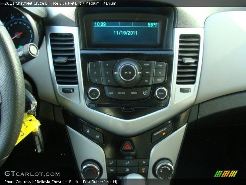 Ice Blue Metallic / Medium Titanium 2011 Chevrolet Cruze LT