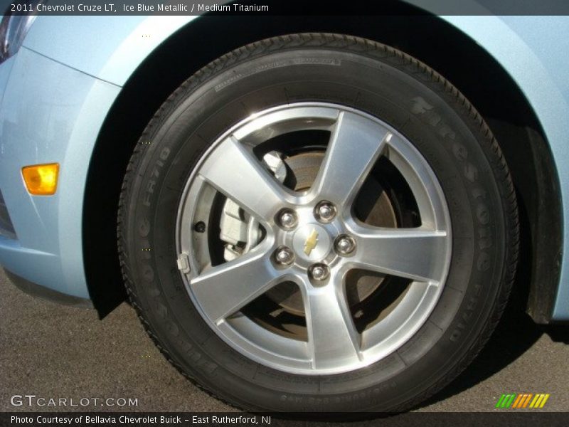 Ice Blue Metallic / Medium Titanium 2011 Chevrolet Cruze LT