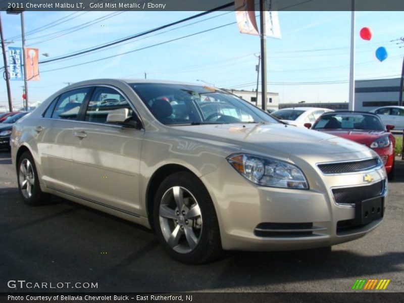 Gold Mist Metallic / Ebony 2011 Chevrolet Malibu LT