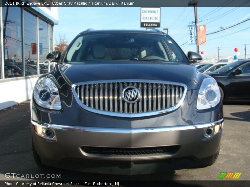 Cyber Gray Metallic / Titanium/Dark Titanium 2011 Buick Enclave CXL